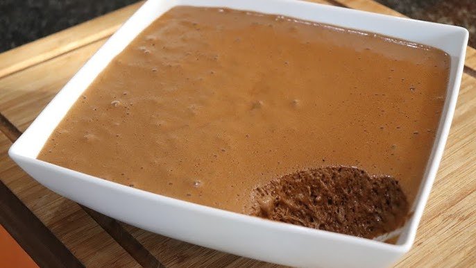 Mousse de chocolate con biomasa hecho por la cliente